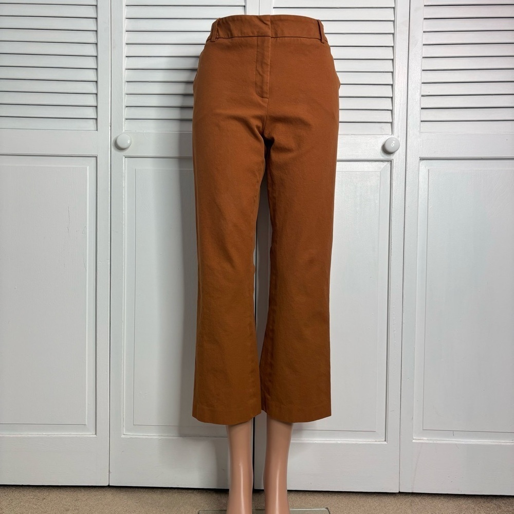 ELLIOTT LAUREN Rust Orange Cropped Pants Size 10